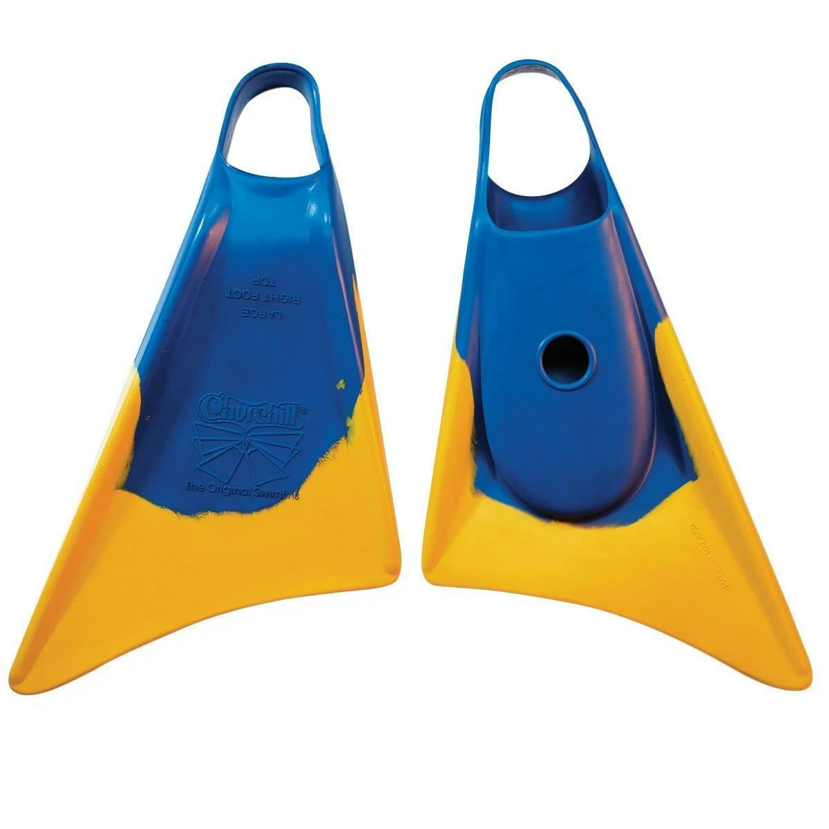 CHURCHILL Fins - Blue / Gold 1 CHURCHILL Fins - Blue / Gold