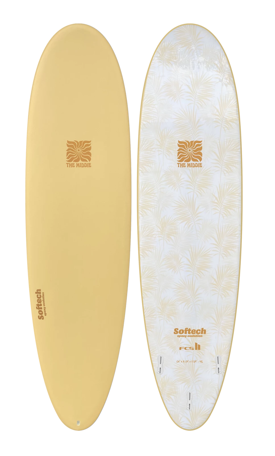 SOFTECH SOFT SURFBOARD Middie Epoxy Thruster - 6'10 1 SOFTECH SOFT SURFBOARD Middie Epoxy Thruster - 6'10