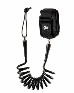 CREATURES OF LEISURE Reliance Reef Bicep Leash - Black Coil/ Black Cuff