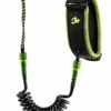 CREATURES OF LEISURE Reliance Bicep Leash - Black Coil/ Lime Cuff