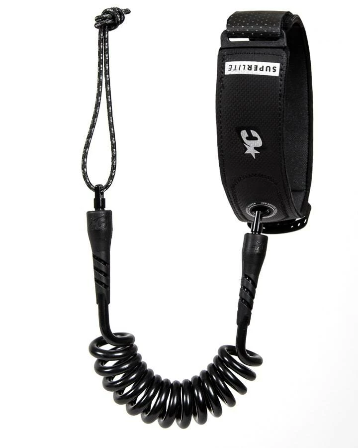 CREATURES OF LEISURE Superlite Bicep Leash - Black Coil/ Black Cuff 1 CREATURES OF LEISURE Superlite Bicep Leash - Black Coil/ Black Cuff
