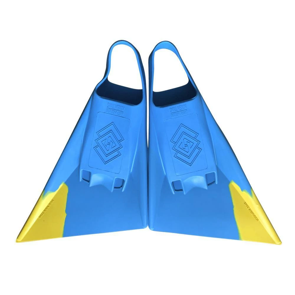 HUBBOARDS FINS - Air Hubb - Aqua// Yellow 2 HUBBOARDS FINS - Air Hubb - Aqua// Yellow - Image 2