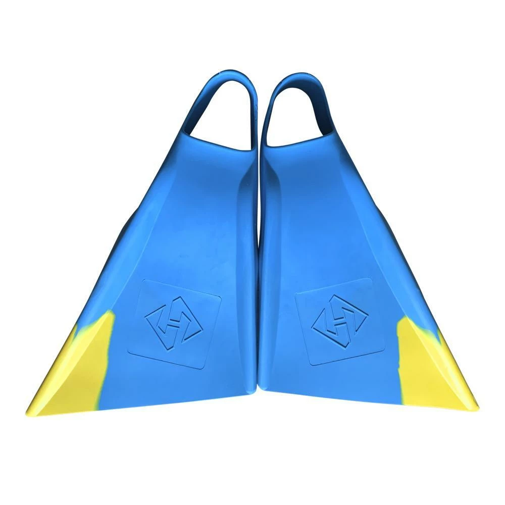 HUBBOARDS FINS - Air Hubb - Aqua// Yellow 1 HUBBOARDS FINS - Air Hubb - Aqua// Yellow