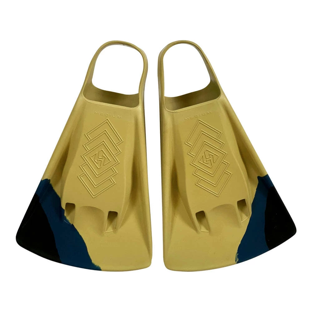 HUBBOARDS FINS - Dubb Zero - Tan/ Navy/ Black 2 HUBBOARDS FINS - Dubb Zero - Tan/ Navy/ Black - Image 2