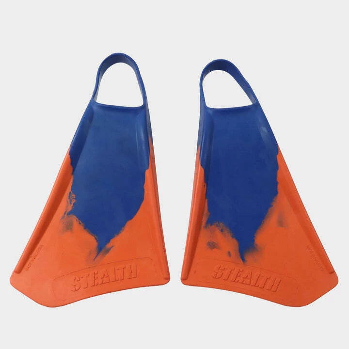 STEALTH S4 FINS - Electric Blue// Red 1 STEALTH S4 FINS - Electric Blue// Red