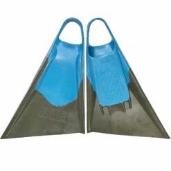 Viper Delta Icon Bodyboard Fins - Sky Blue// Charcoal