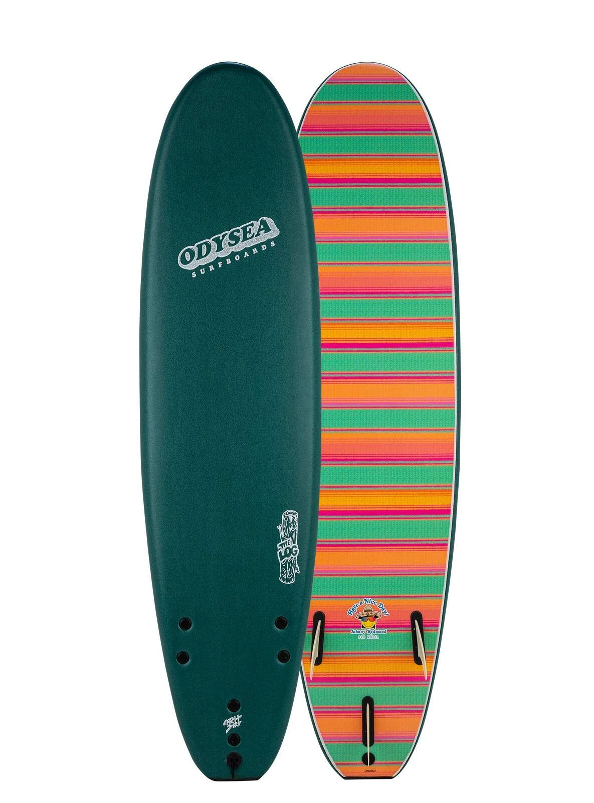 CATCH SURF Odysea - Log 6'0 PRO Tri Fin Johnny Redmond 2022/23 Model - Verde Green Deck 1 CATCH SURF Odysea - Log 6'0 PRO Tri Fin Johnny Redmond 2022/23 Model - Verde Green Deck