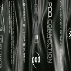 POD Connection Superior Prone Bicep Leash - Black - Extra Large -surf shop 643971 5