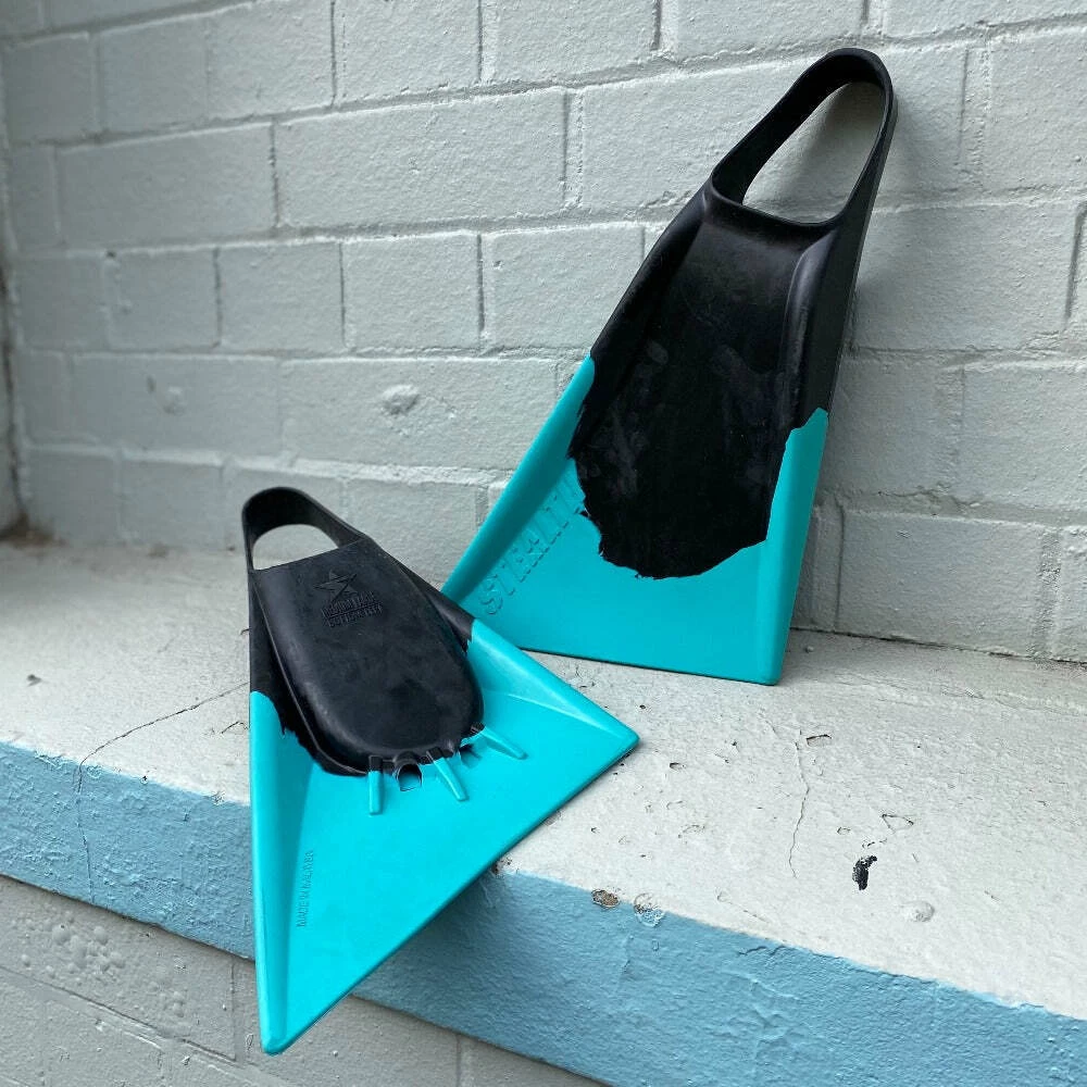 STEALTH S2 FINS - Super Soft Flex Black //Teal 3 STEALTH S2 FINS - Super Soft Flex Black //Teal - Image 3