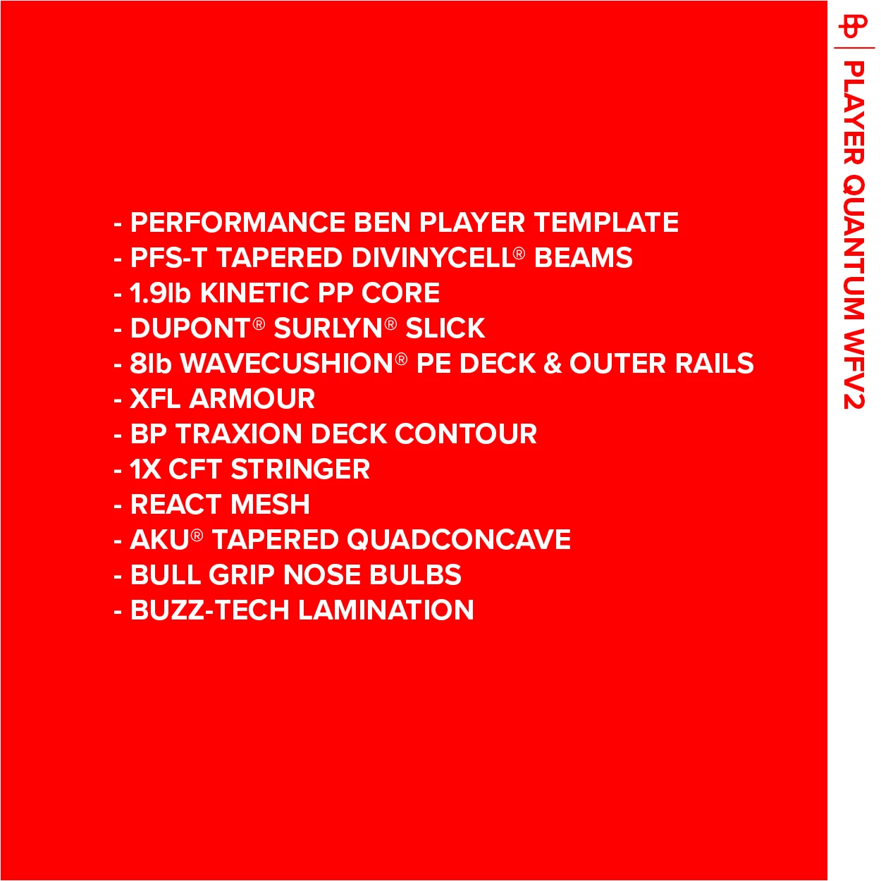 NMD BODYBOARDS Ben Player Quad Concave PFS-T Wi-Fly 2.0 Polypro Core - 2023/24 Model 7 NMD BODYBOARDS Ben Player Quad Concave PFS-T Wi-Fly 2.0 Polypro Core - 2023/24 Model - Image 7