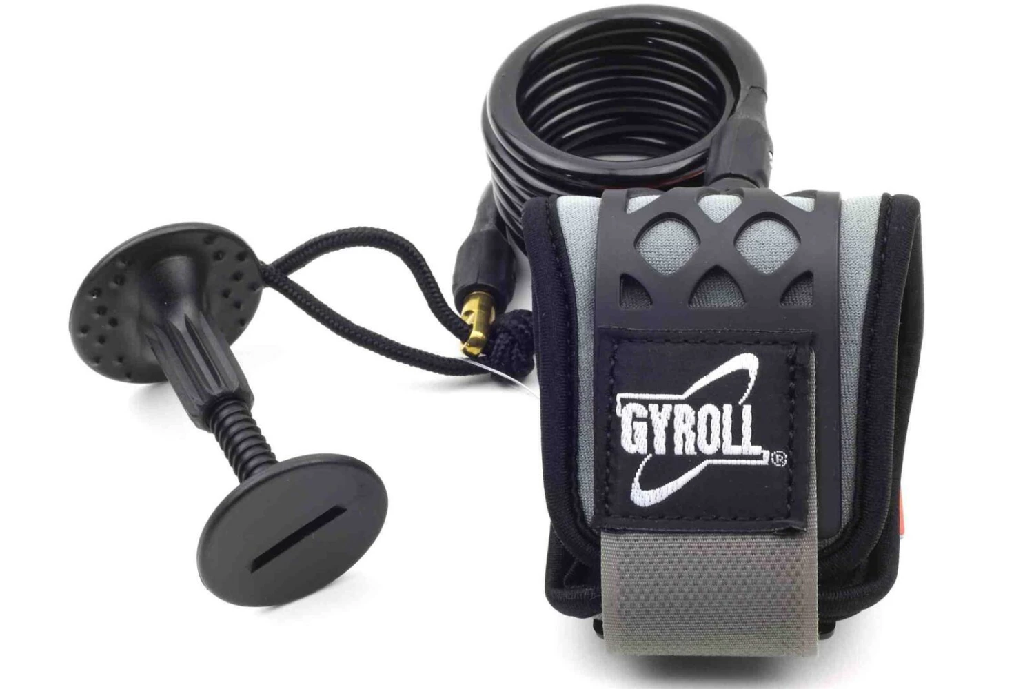 GYROLL Wrist Leash - Black Coil / Cuff 1 GYROLL Wrist Leash - Black Coil / Cuff