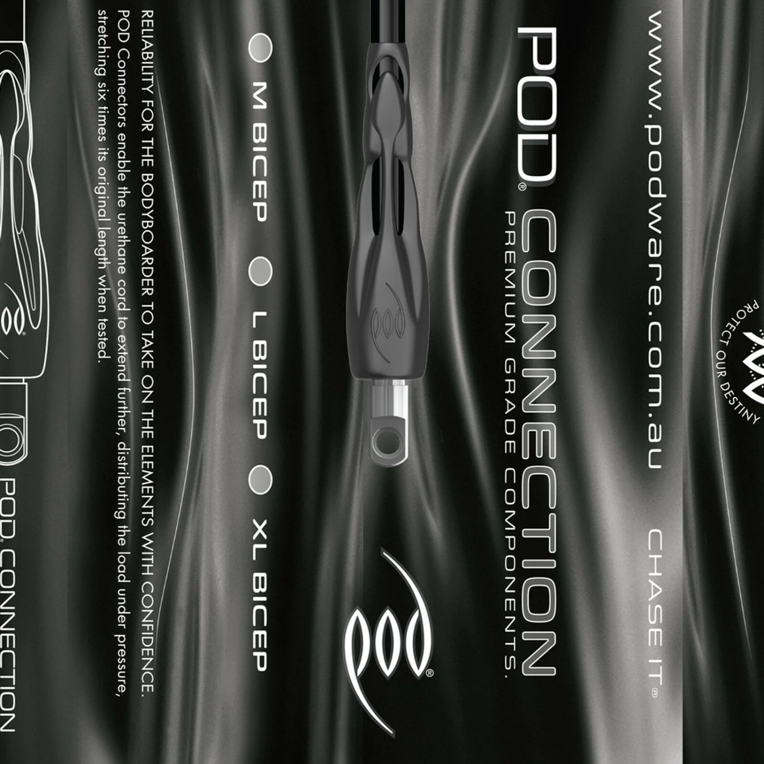 POD Connection Superior Prone Bicep Leash - Black - Medium 6 POD Connection Superior Prone Bicep Leash - Black - Medium - Image 6