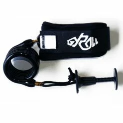 GYROLL Variable Leash Black Cuff - Black Coil -surf shop 8946265 2