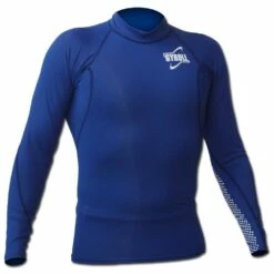 GYROLL Long Sleeve Rashvest - Blue (White Print)