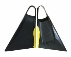 Viper Delta 2.0 Bodyboard Fins - Black//Yellow