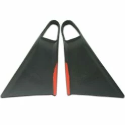 Viper Delta 2.0 Bodyboard Fins - Charcoal//Red -surf shop 9284148 2