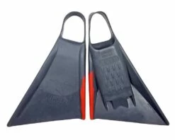 Viper Delta 2.0 Bodyboard Fins - Charcoal//Red