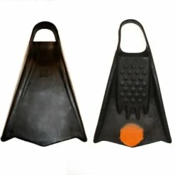 Mike Stewart Viper Bodyboard Fins - Black/ Orange Dot - Soft Flex
