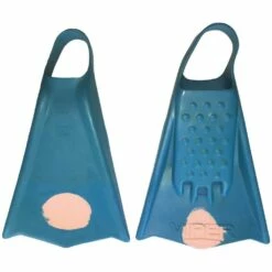 Mike Stewart Viper Bodyboard Fins - Light Blue/ Pink Dot - Soft Flex