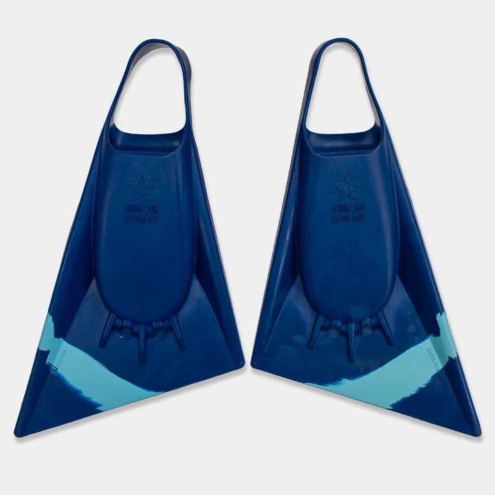 STEALTH S2 Pinnacle FINS - Navy Blue/ Ice Blue Stripe 2 STEALTH S2 Pinnacle FINS - Navy Blue/ Ice Blue Stripe - Image 2