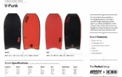 HARDY SHAPES BODYBOARDS V-Punk Polypro Core - 2020/21 Model -surf shop 9430921 2