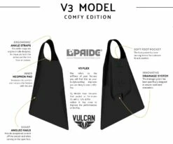 VULCAN V3 FINS - Black -surf shop 9430967 1