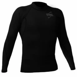 GYROLL Long Sleeve Rashvest - Black/ Grey Print