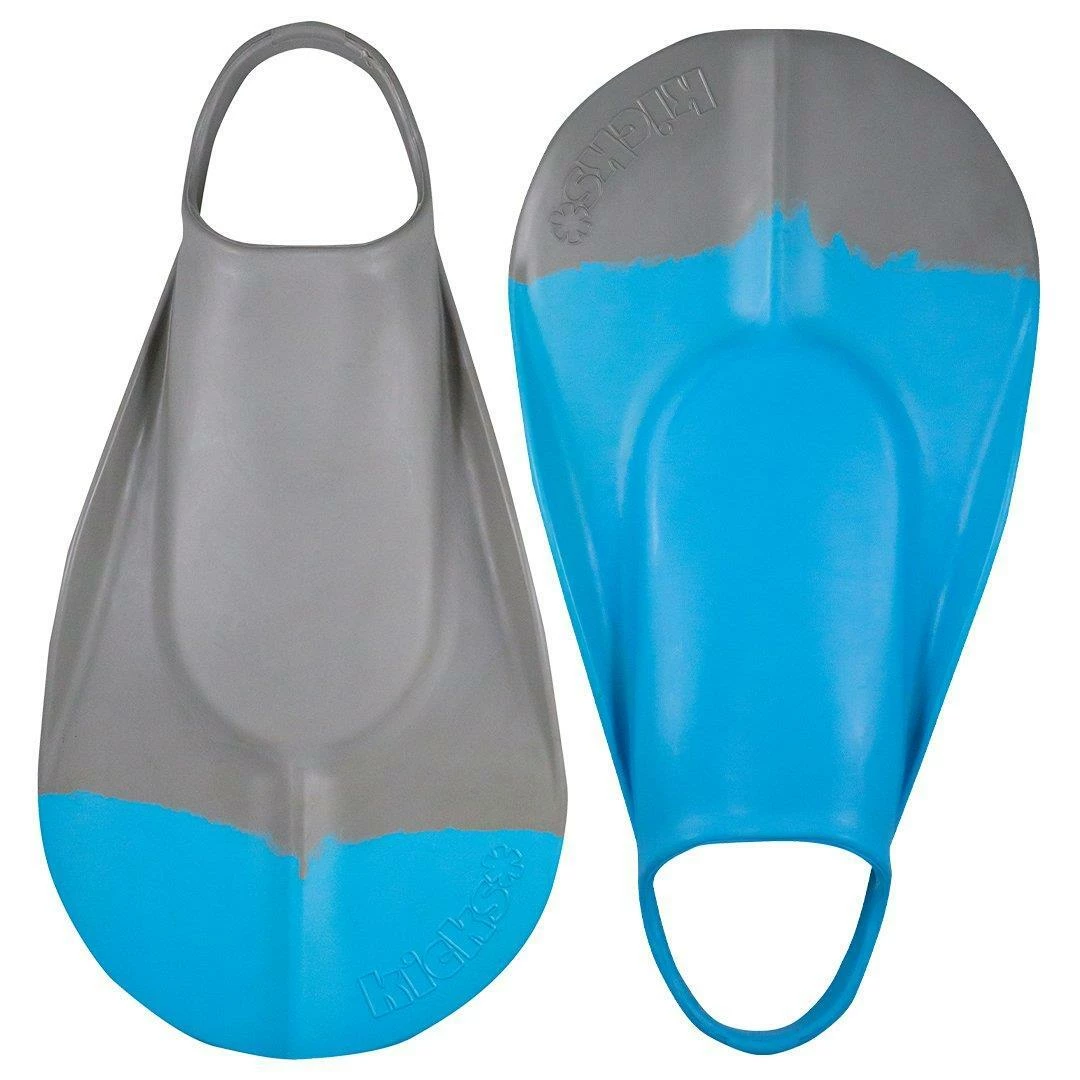 KICKS FINS - Aka Kapakahi Model - Grey/ Blue 1 KICKS FINS - Aka Kapakahi Model - Grey/ Blue